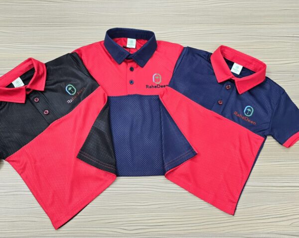 Kids Polo T-Shirt (RED) - Image 3