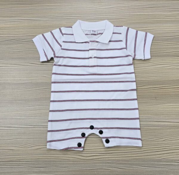 Polo Romper (WHITE )