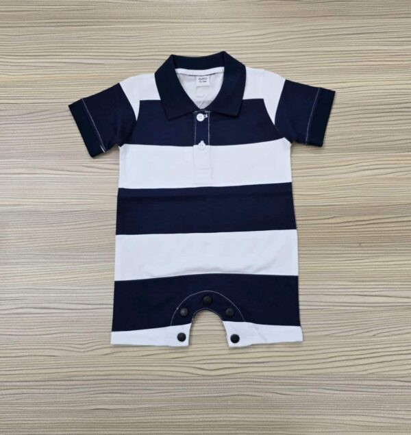 Polo Romper (BLACK STEP )