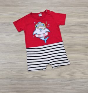 Knit Romper (RED )