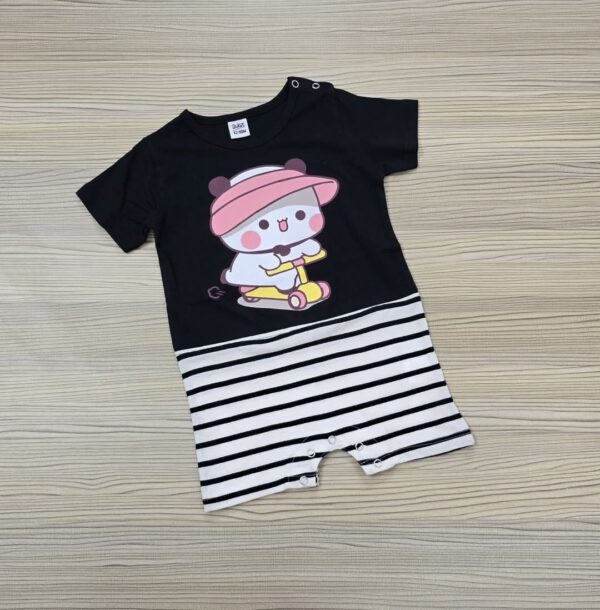 Knit Romper (BLACK )