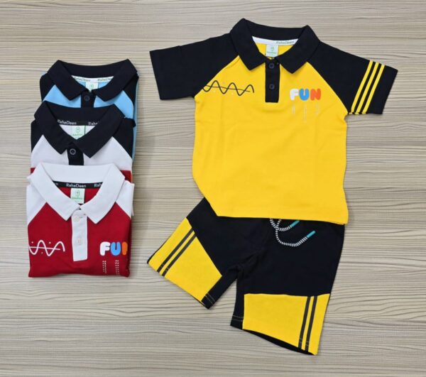 Polo T-Shirt Set (YELLOW )