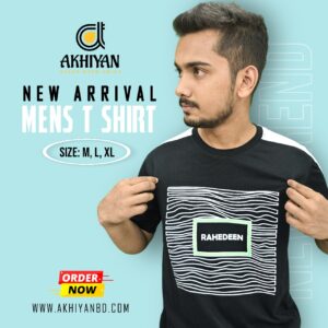 RAHEDEEN Mens T-SHIRT (BLACK)