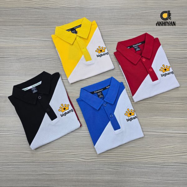 Single Polo T-Shirt (YELLOW ) - Image 3