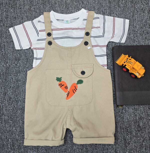 Twill Romper (LIGHT OFF-WHITE)
