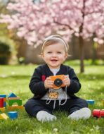 Kids 3 Pcs Set (Jacket + T-shirt + Pant) - Black - Image 2