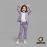 Girls Blazer Set (Purple)