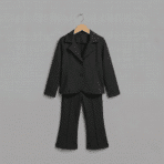 Girls Blazer Set (Black) - Image 2